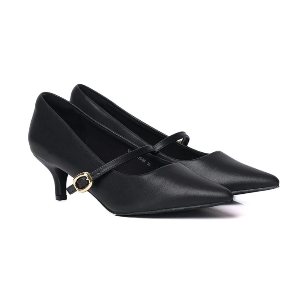 VEL (166) Black Mary Jane Heels - Image 1