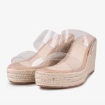 Clear Strap Wedge Sandals