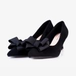 Black Bow Heels