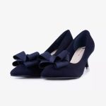 Navy Bow Heels